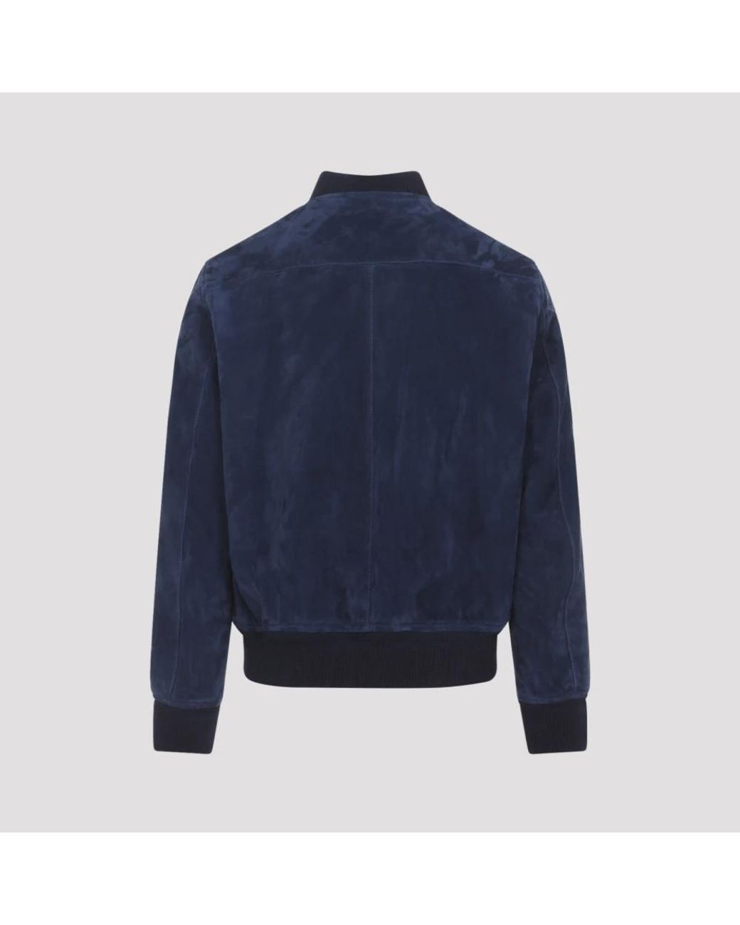 Tom Ford Blue Leather Jackets for men