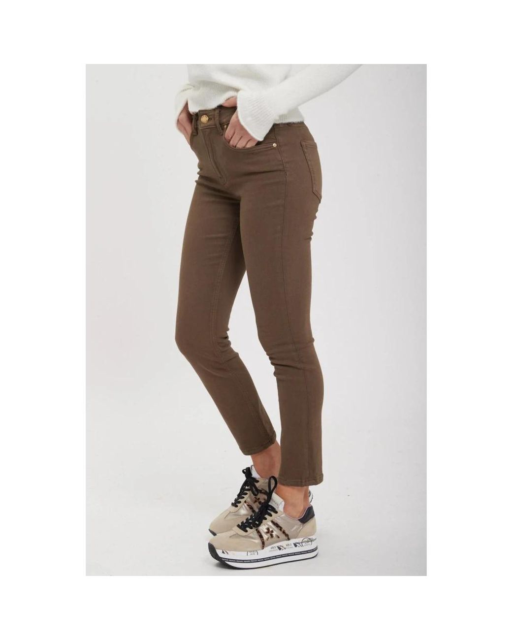 Pinko Brown Skinny Trousers