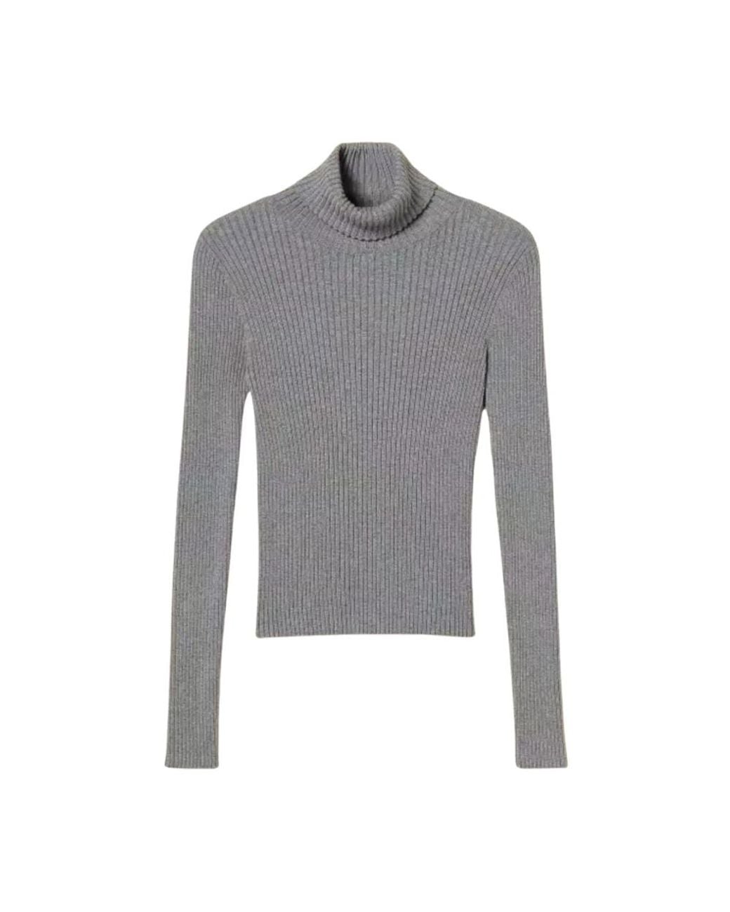 Twinset Gray Turtlenecks