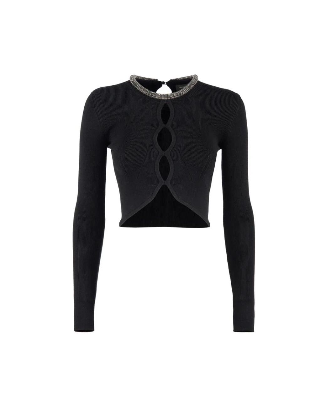 Nenette Black Long Sleeve Tops