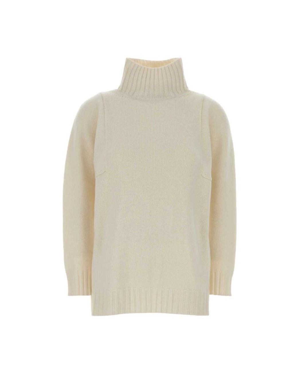 Max Mara Aceti Turtleneck in het White