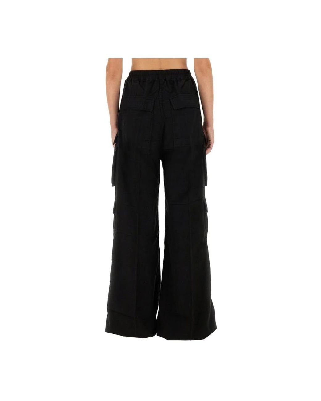 Rick Owens Black Wide Trousers