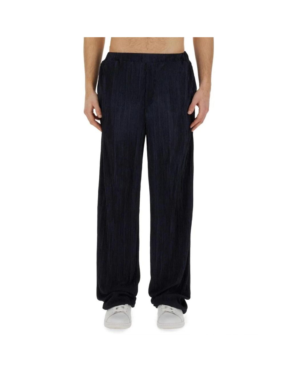FAMILY FIRST Black Wide Trousers for men