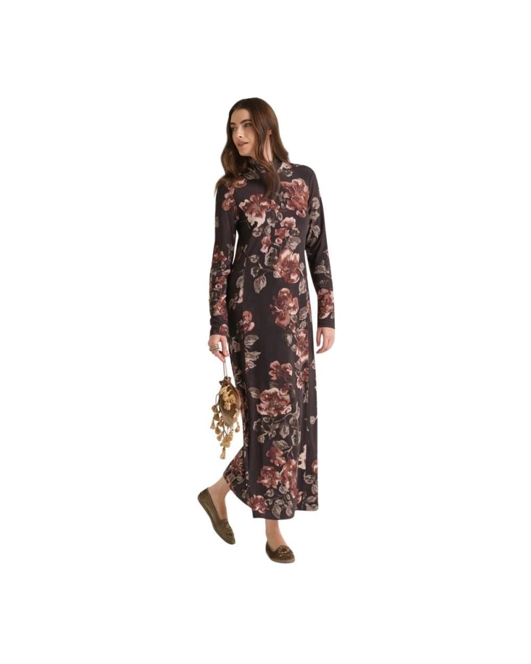 Maliparmi Brown Midi Dresses