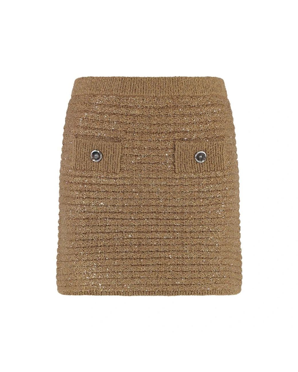 Pinko Short Skirts in het Natural