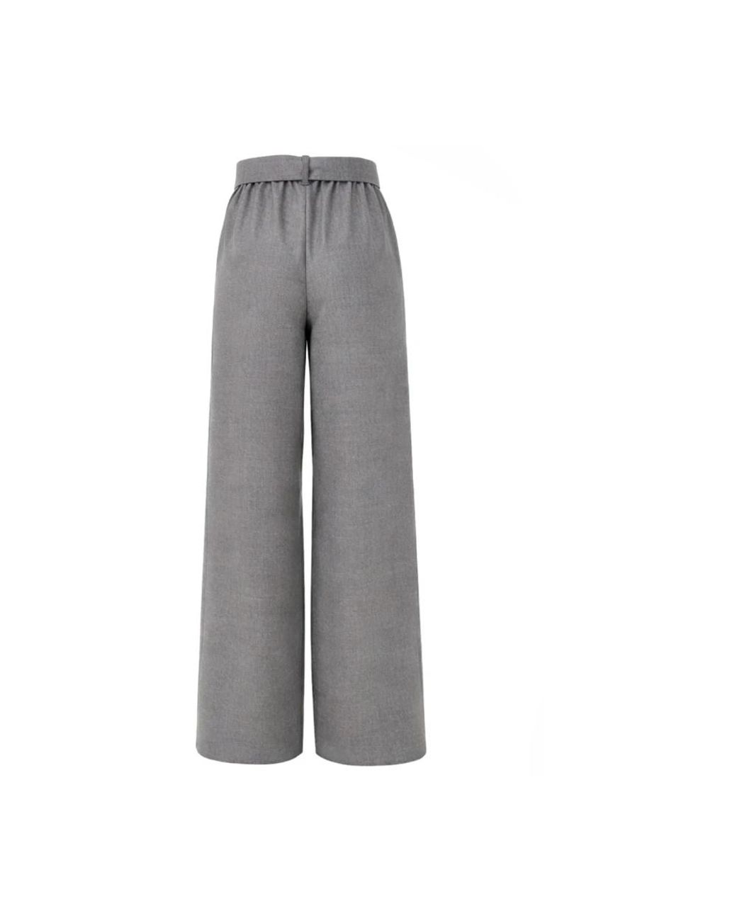 Max Mara Gray Wide Trousers