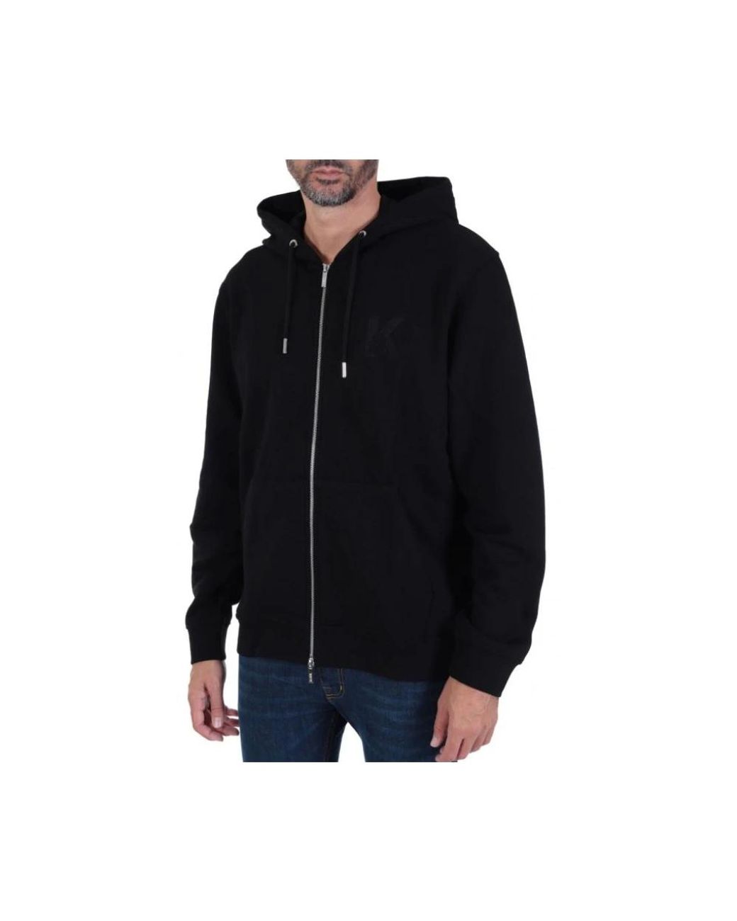 Karl Lagerfeld Black Zip-Throughs for men