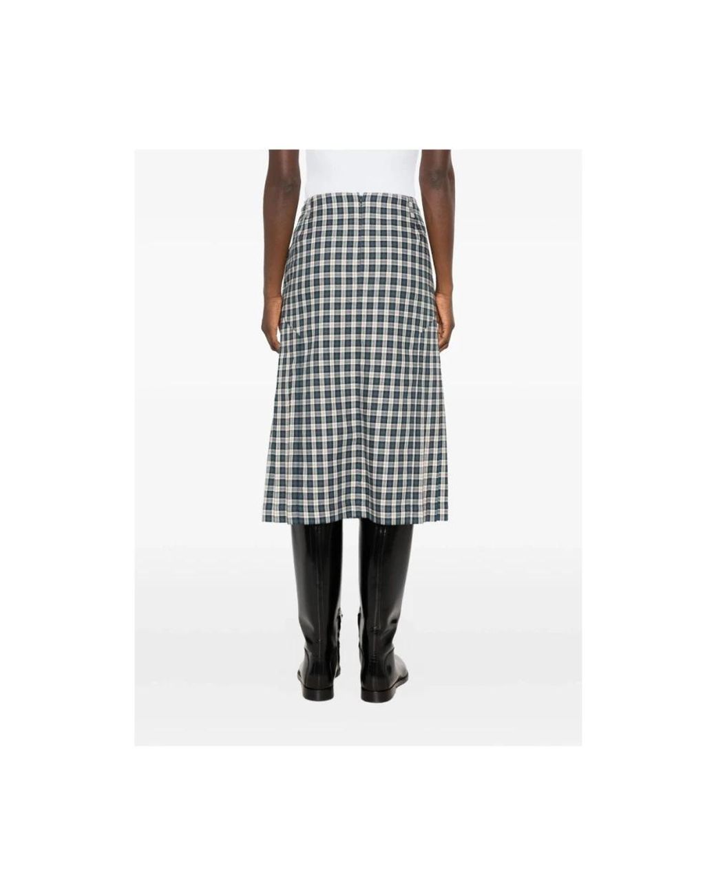 Dries Van Noten Black Midi Skirts