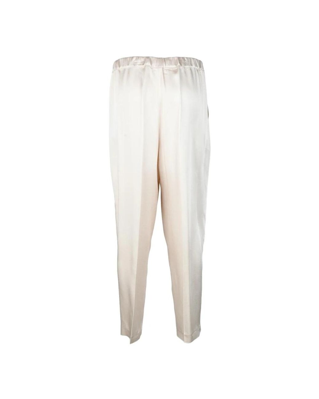 Liviana Conti White Tapered Trousers
