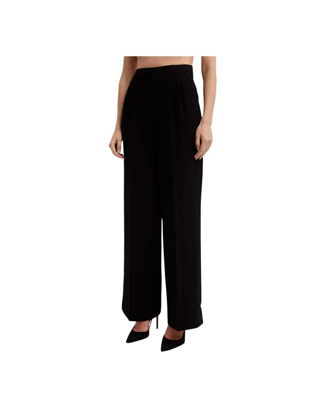 Roland Mouret Black Wide Trousers