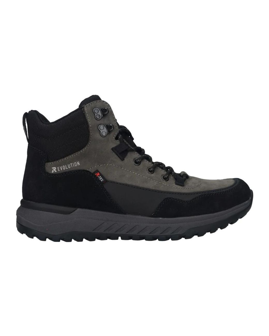 Rieker Black Lace-Up Boots for men