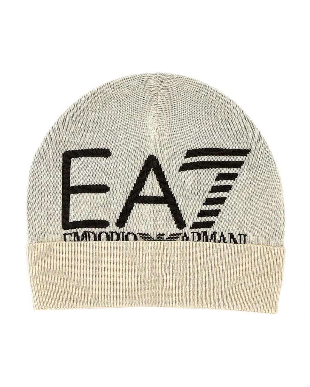 EA7 Accessoires ,Visibility Beanie in het Natural voor heren