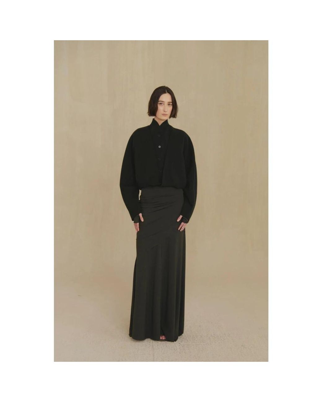 Cortana Black Maxi Skirts