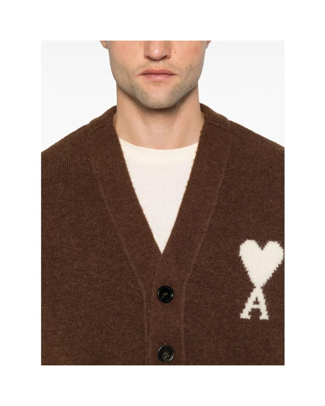 AMI Brown Cardigans for men