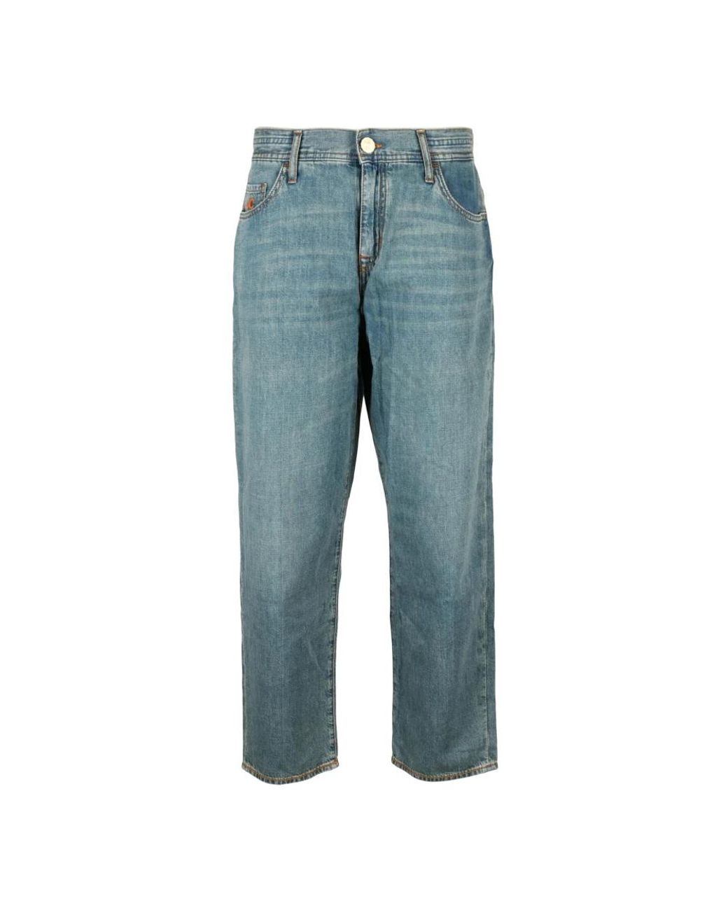 Jacob Cohen Blue Straight Fit Jeans