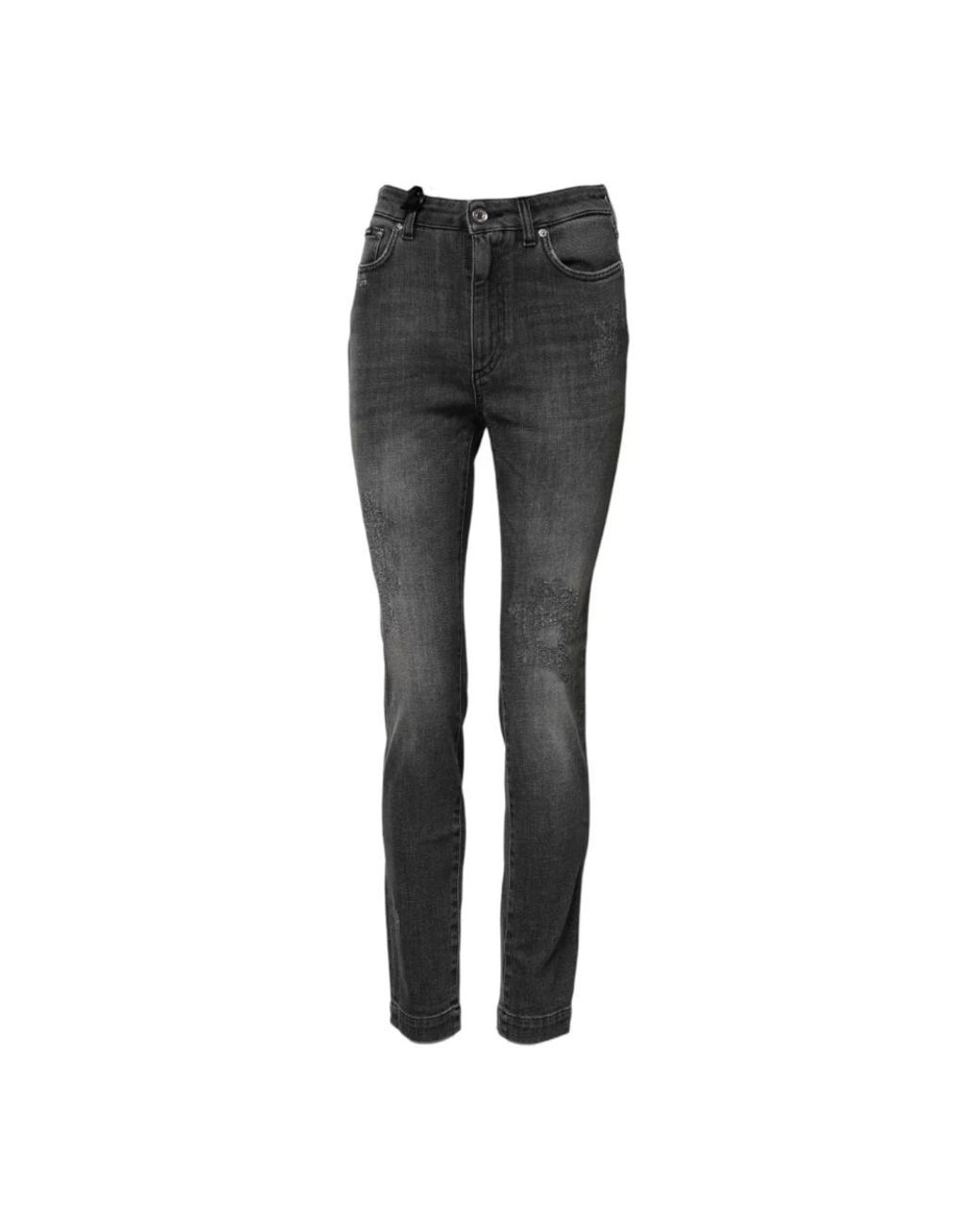 Dolce & Gabbana Gray Skinny Fit Jeans