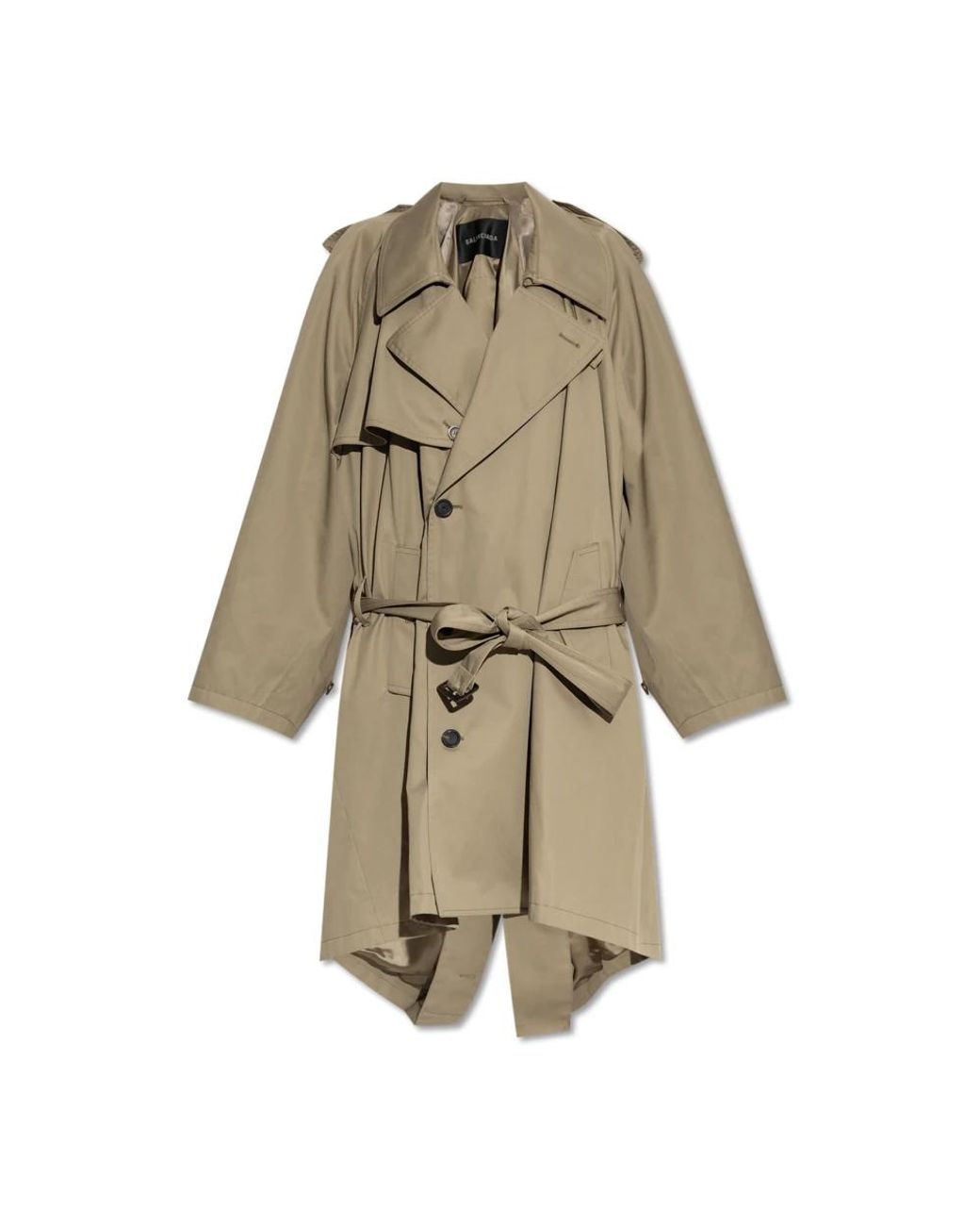Balenciaga Natural Trench Coats