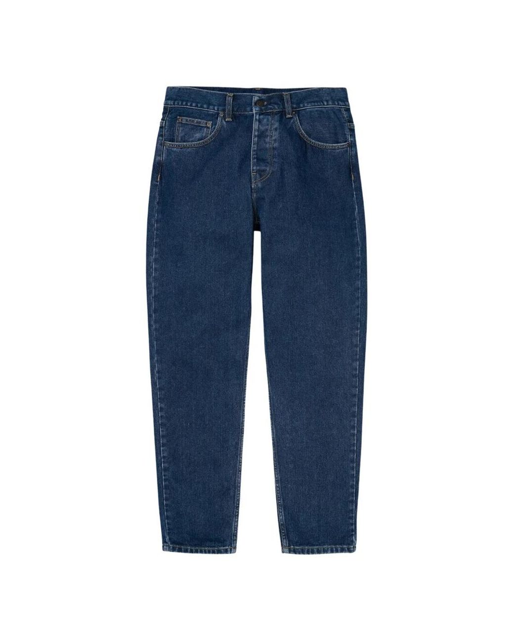 Carhartt Blue Straight Fit Jeans for men
