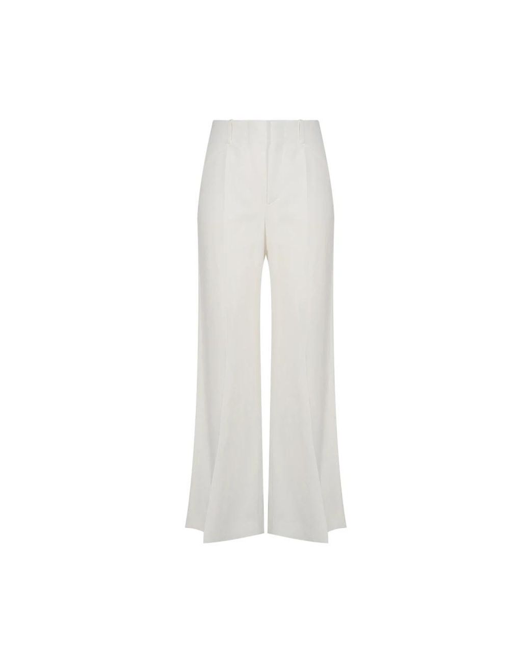 Chloé White Wide Trousers