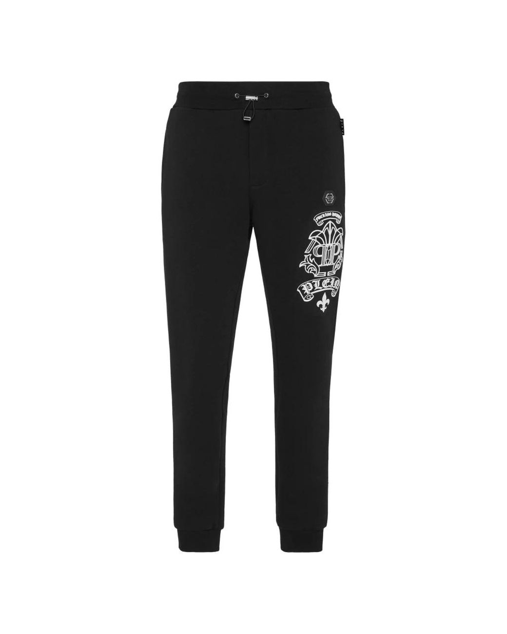 Philipp Plein Broeken ,Zwart ,Katoen Broeken Jogging in het Black voor heren
