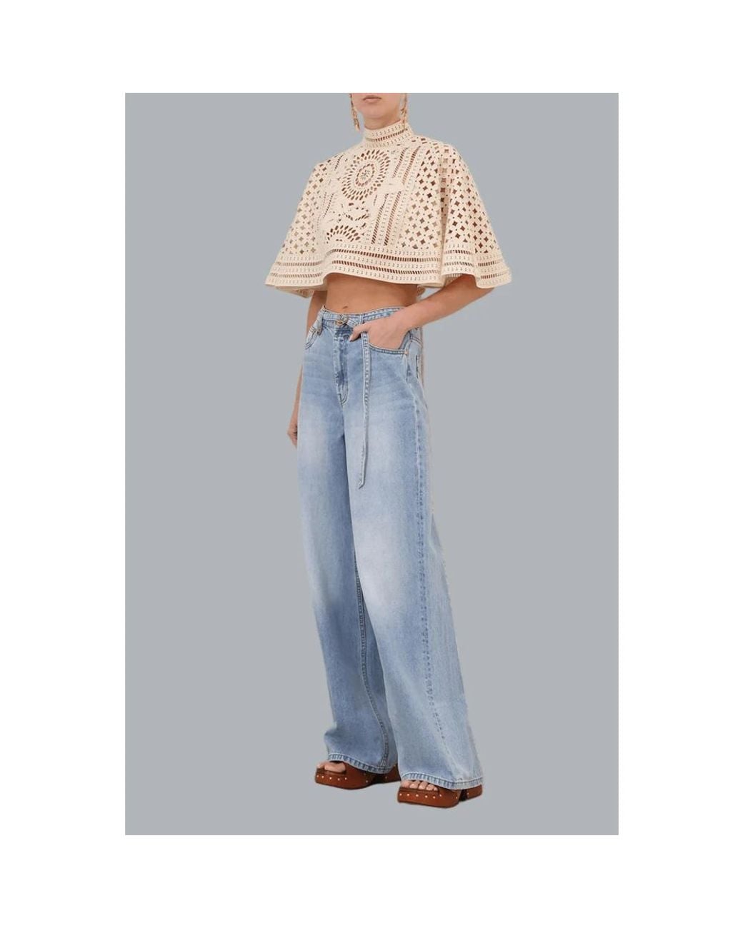 Zimmermann Blue Wide Jeans