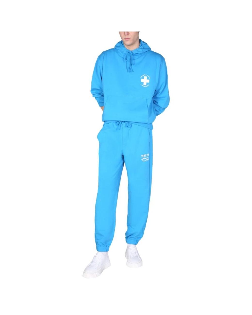 Helmut Lang Blue Sweatpants for men