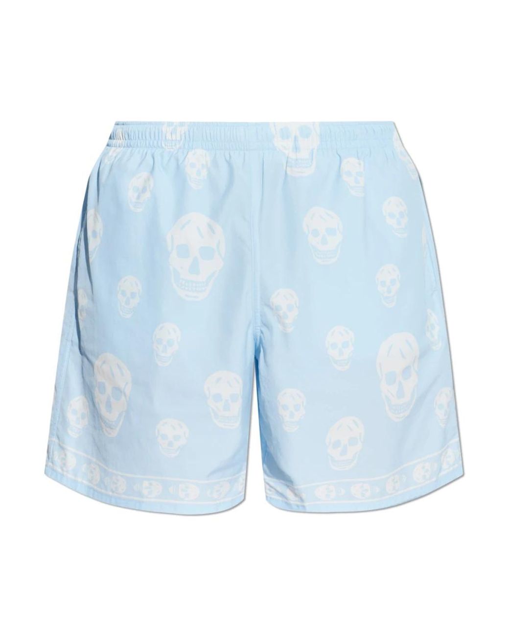 McQueen Badmode ,Blauw ,Skull Motif Zwemshorts in het Blue voor heren