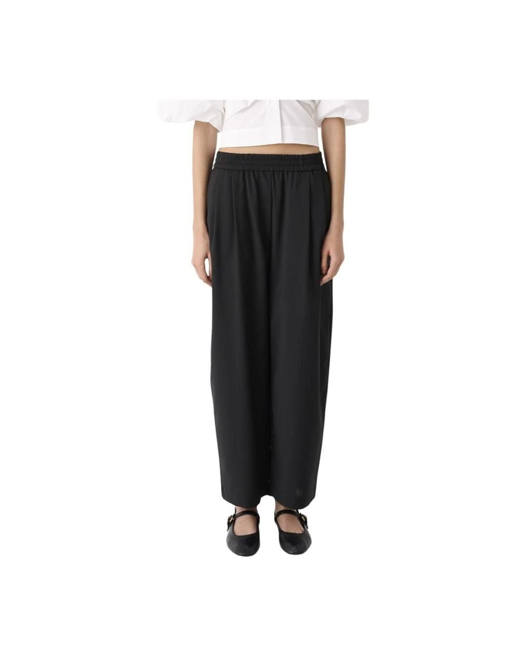 MEIMEIJ Black Tapered Trousers
