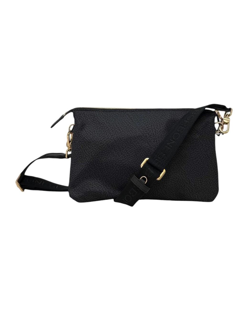 Borbonese Black Borsa Cross Over S