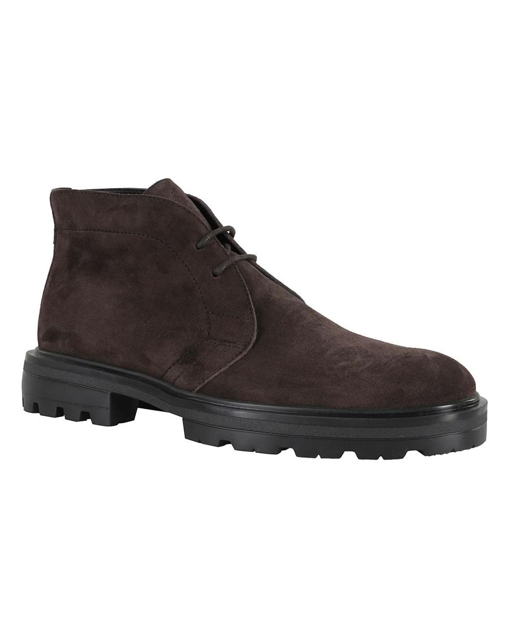 Hogan Braune Wildleder Freizeitschuhe in Black für Herren