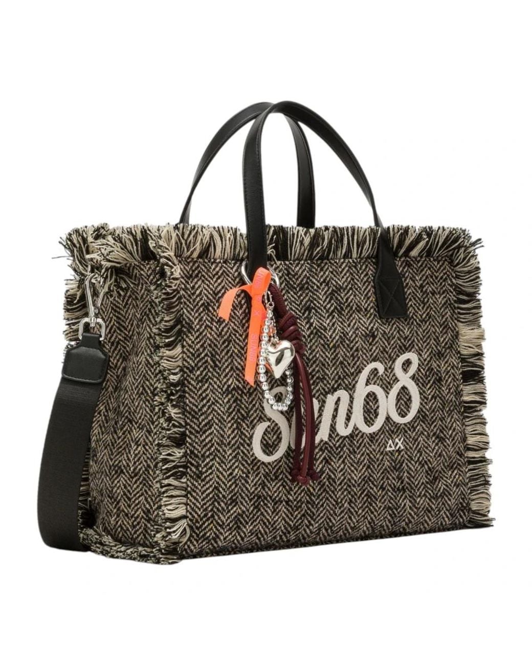 Sun 68 Black Shopping Bags