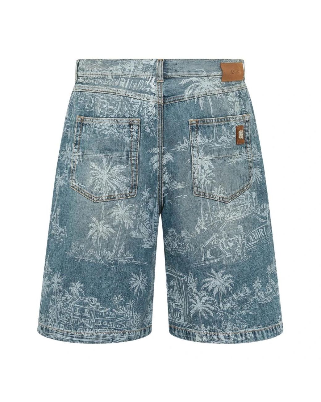 Amiri Blue Denim Shorts for men
