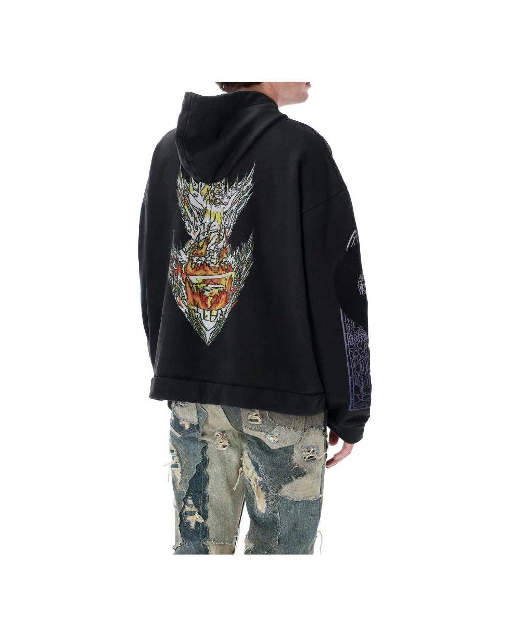 Who Decides War Black Zip-Throughs for men