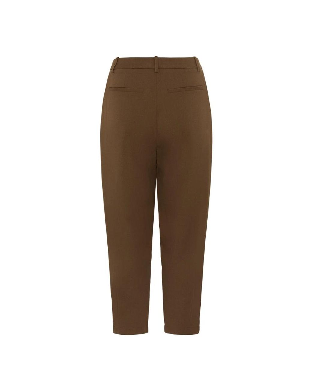 Tapered Trousers Kaffe de color Brown