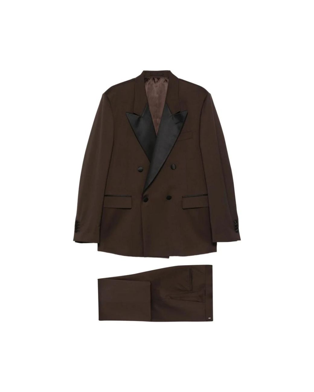 Lardini Brown Double Breasted Suits for men