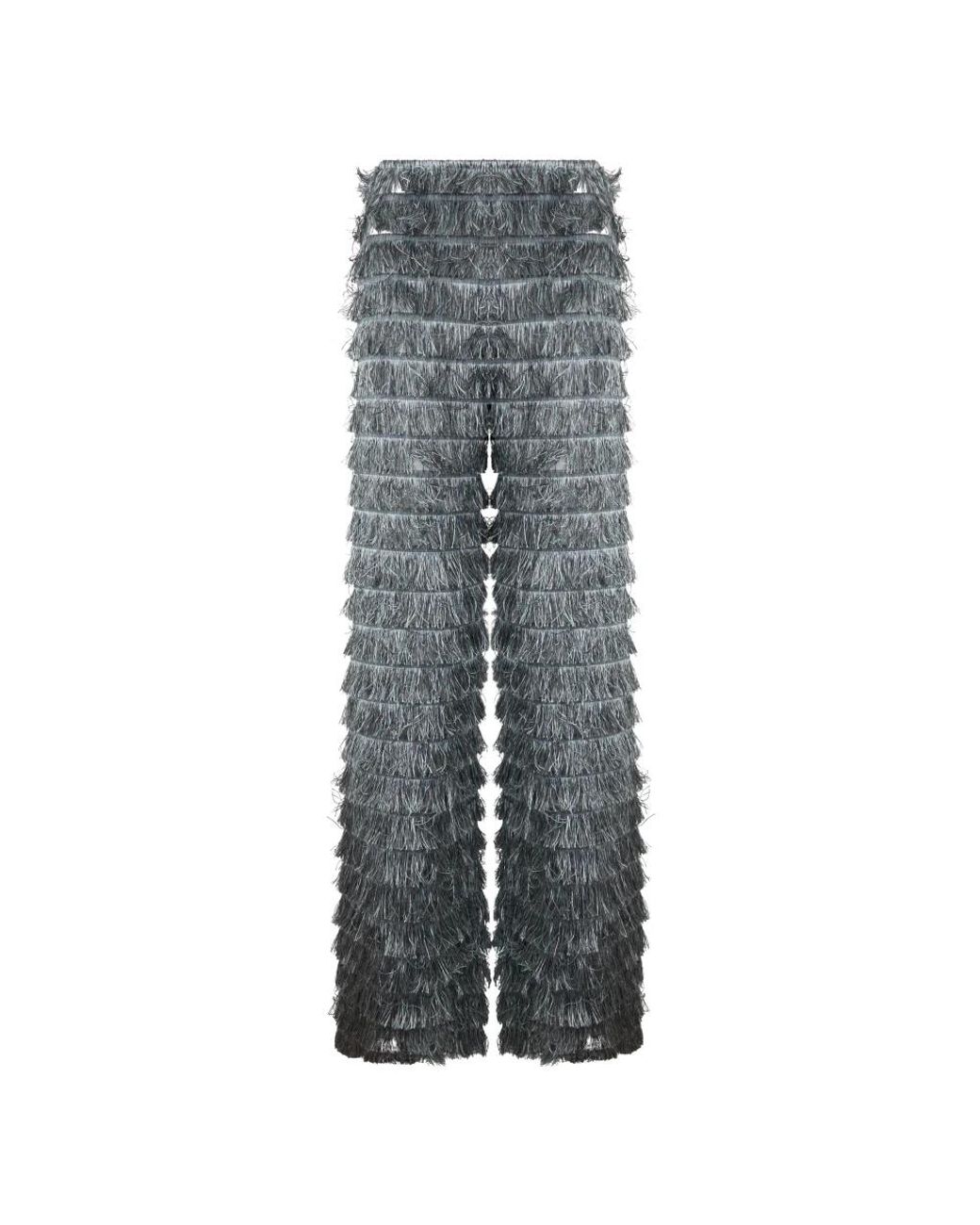 Alberta Ferretti Gray Wide Trousers