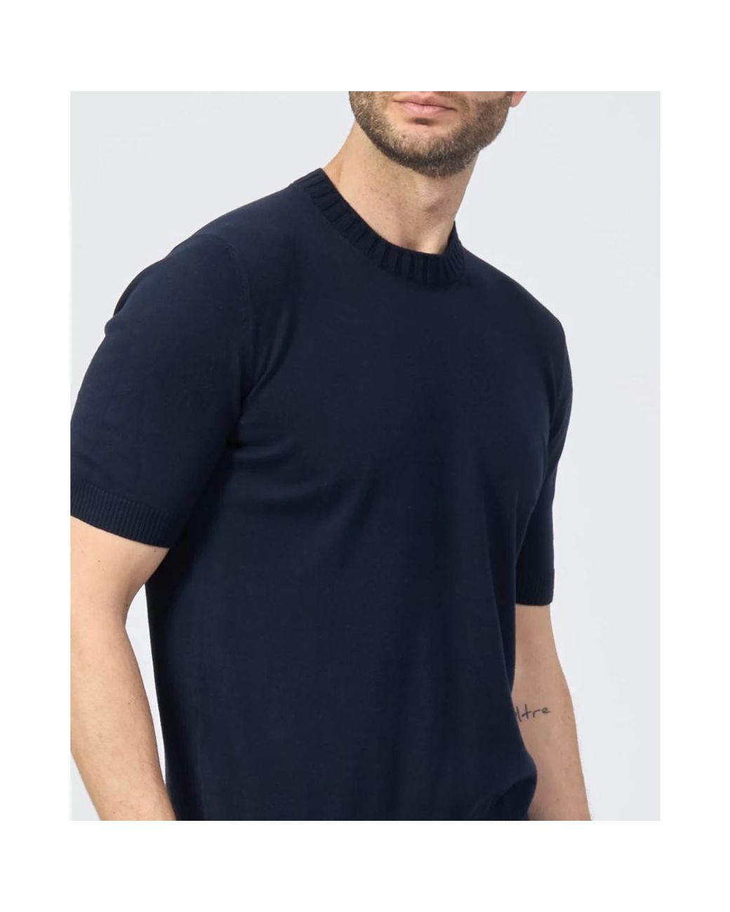 Gran Sasso Blue T-Shirts for men