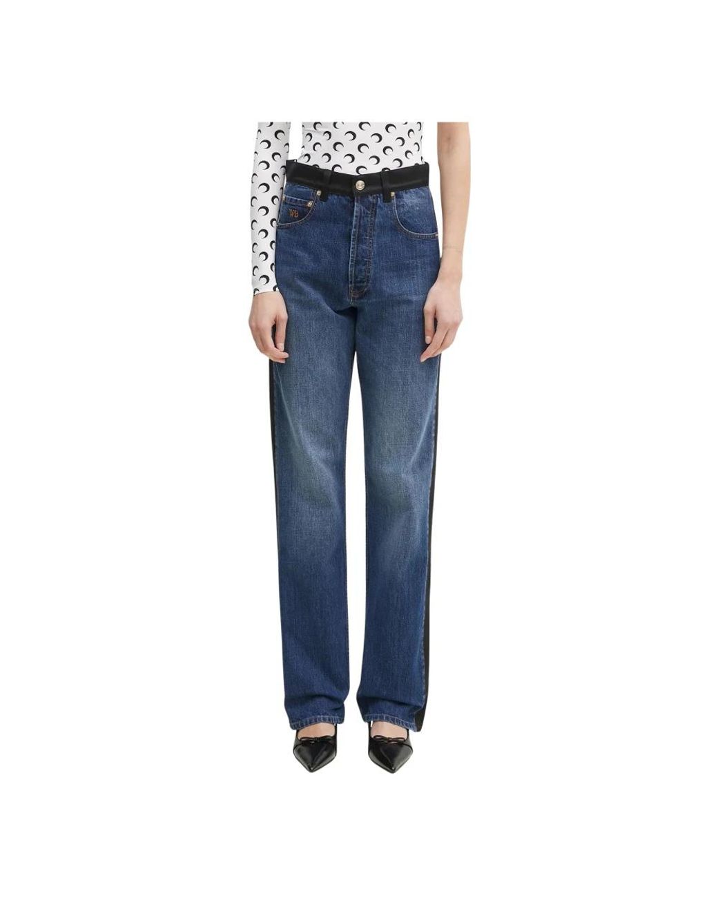 Wales Bonner Echo Jeans in het Blue