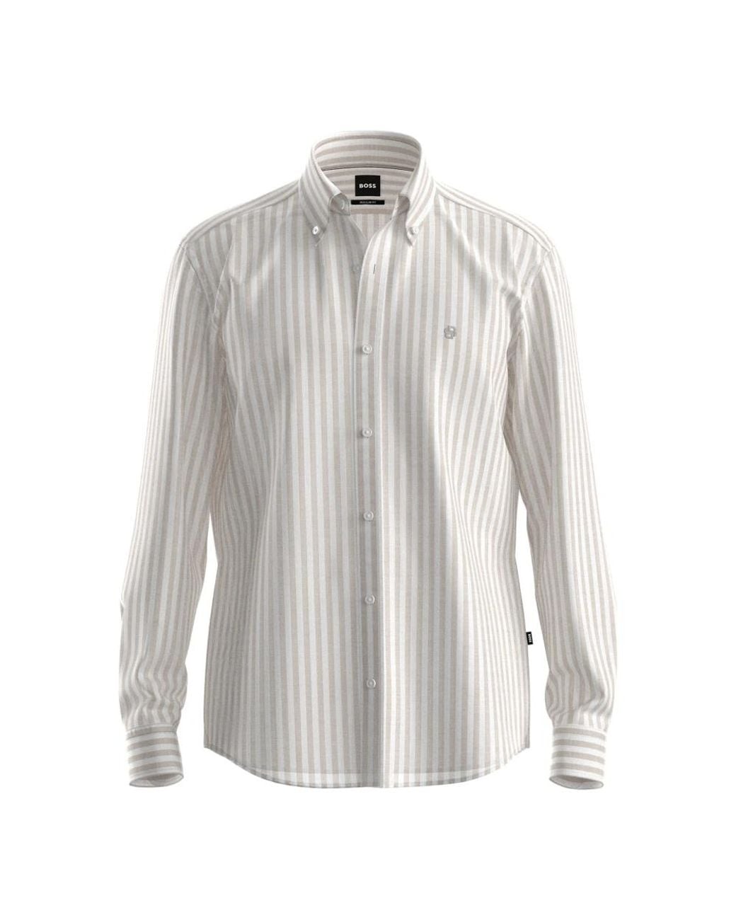 Boss White Casual Shirts for men