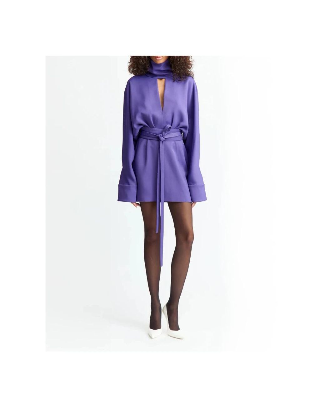16Arlington Purple Short Dresses