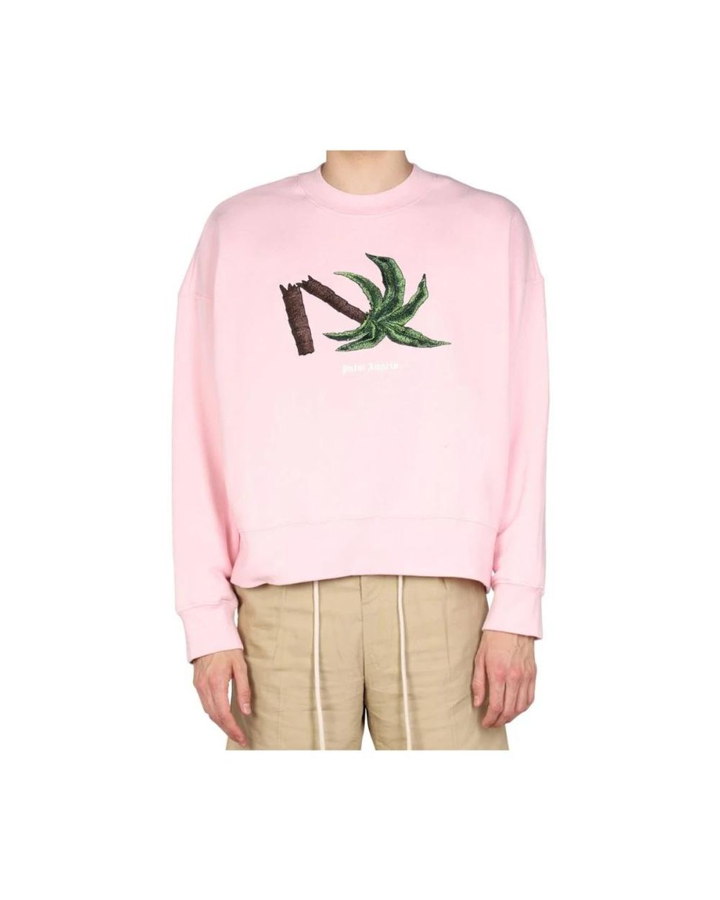 Palm Angels Pink Sweatshirts for men