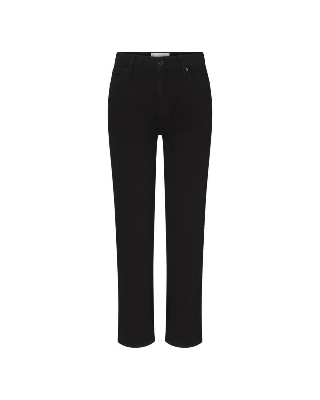 FRAME Black Straight Jeans