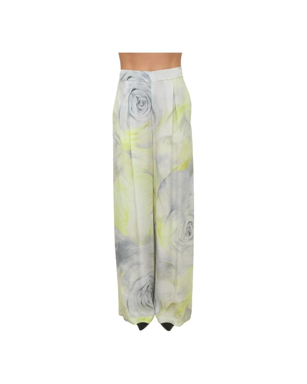 Blugirl Blumarine Green Wide Trousers