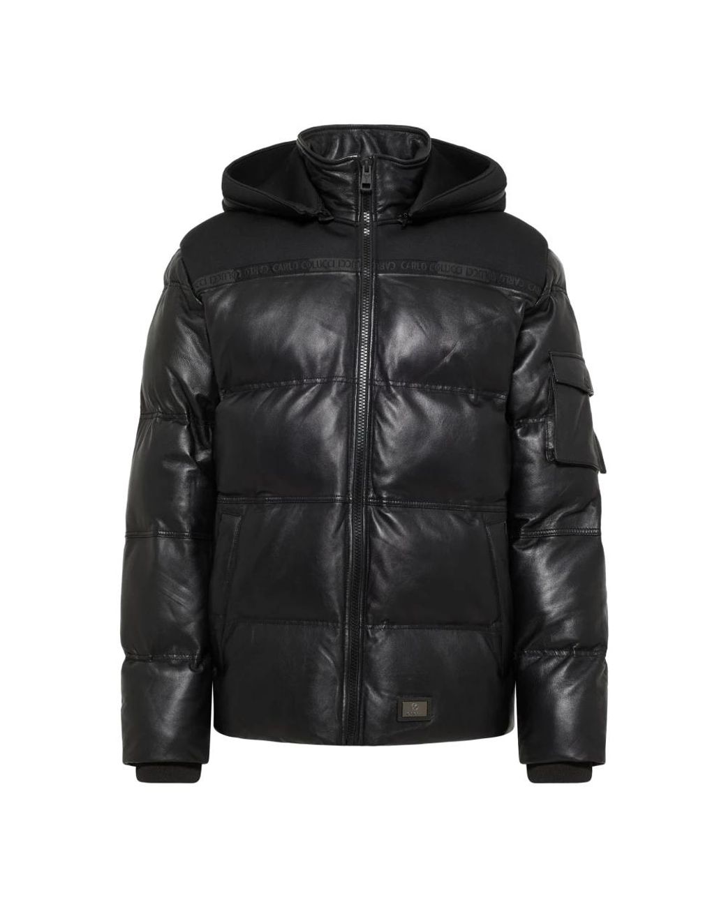carlo colucci Black Down Jackets for men