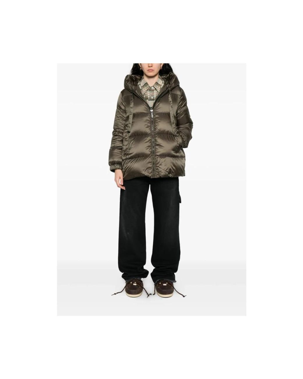 Max Mara Green Down Jackets