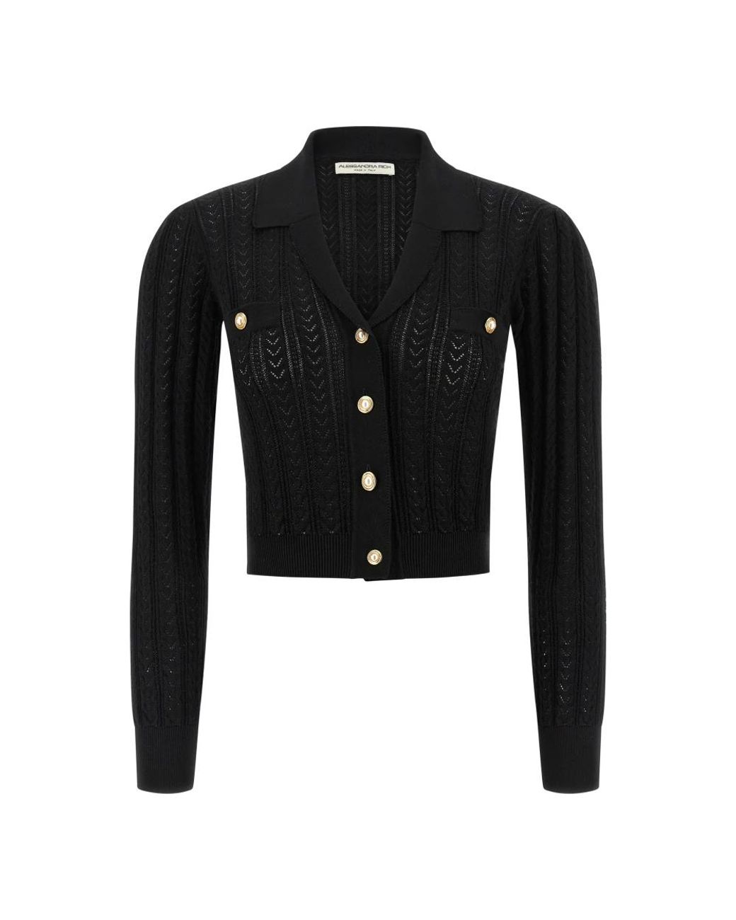 Alessandra Rich Black Cashmere Knitwear