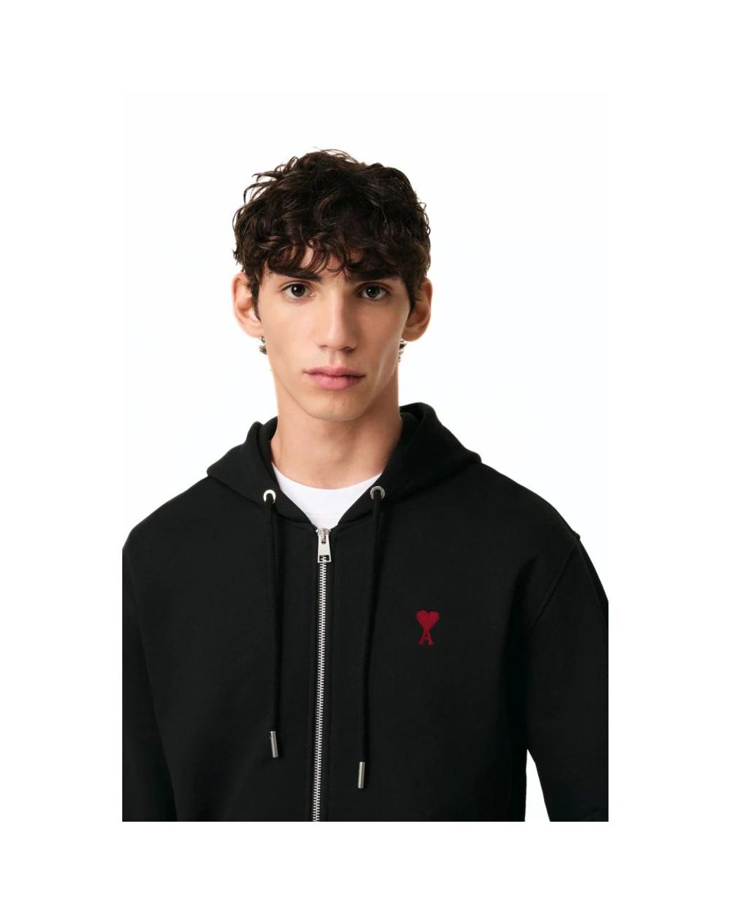 AMI Black Zip-Throughs for men