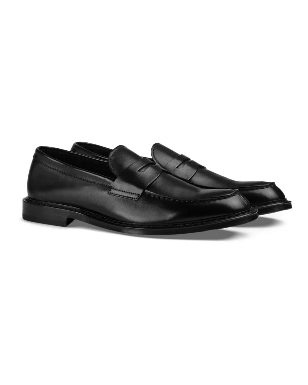 Doucal's Black Loafers for men