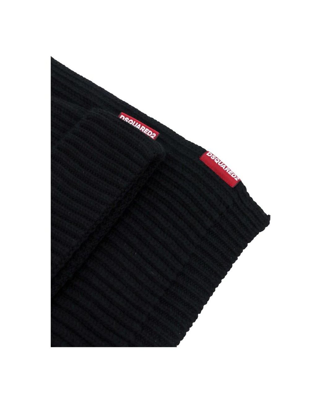 DSquared² Black Winter Scarves for men