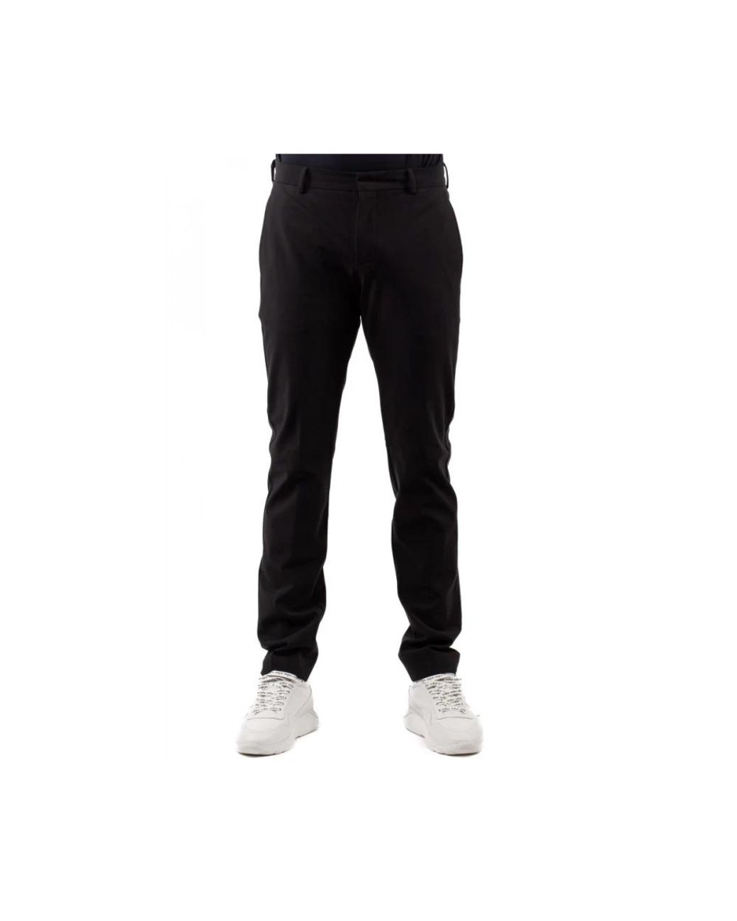 PT01 Black Slim-Fit Trousers for men